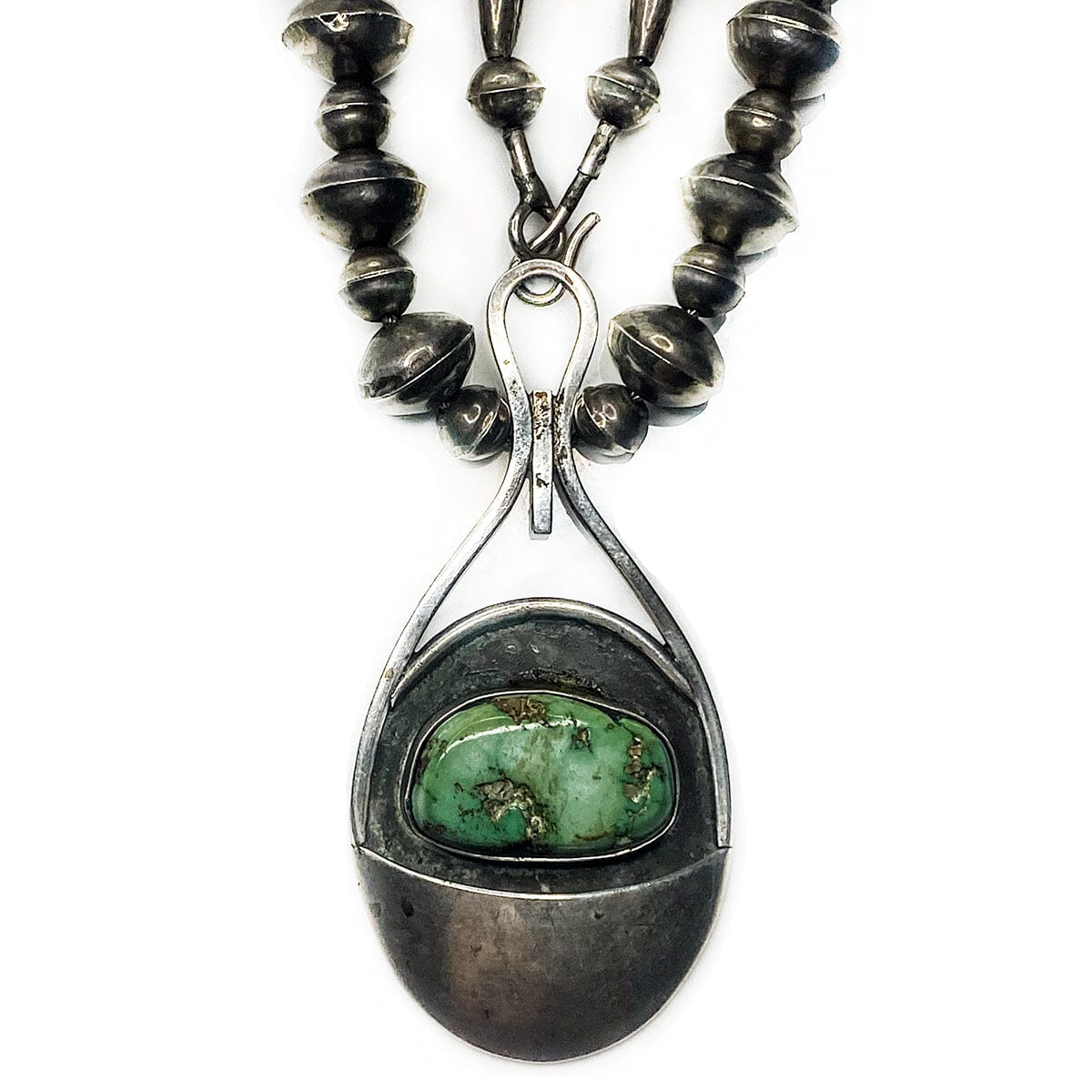 Great Lakes Boutique Native American Silver Turquoise Necklace