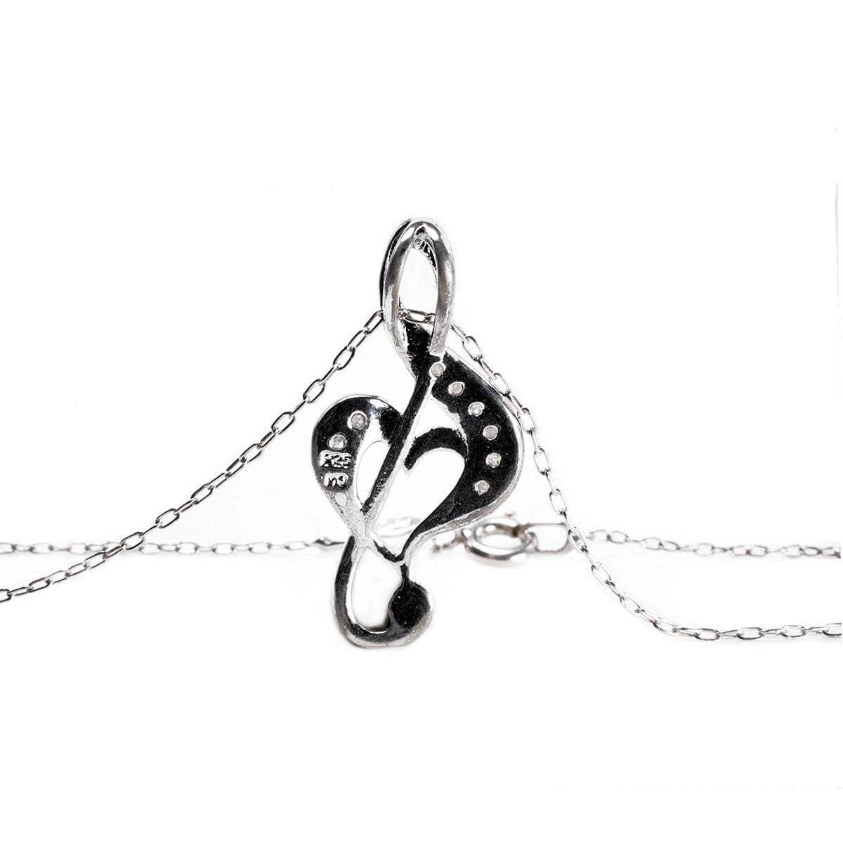 Great Lakes Boutique Silver Treble Clef Necklace
