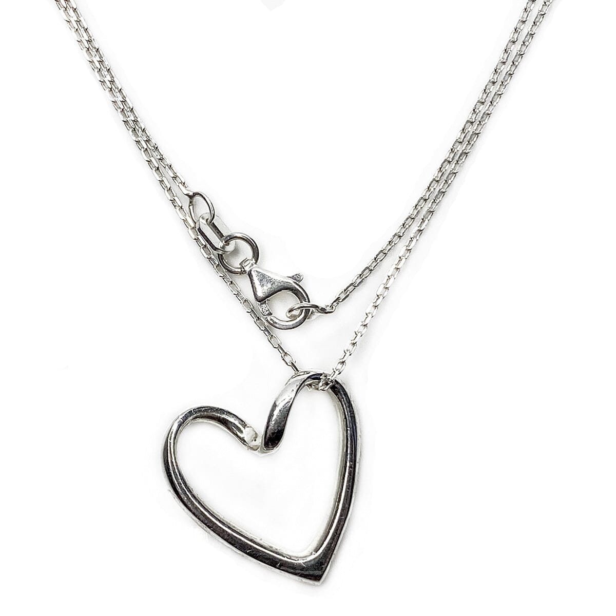 Great Lakes Boutique Silver Heart Necklace