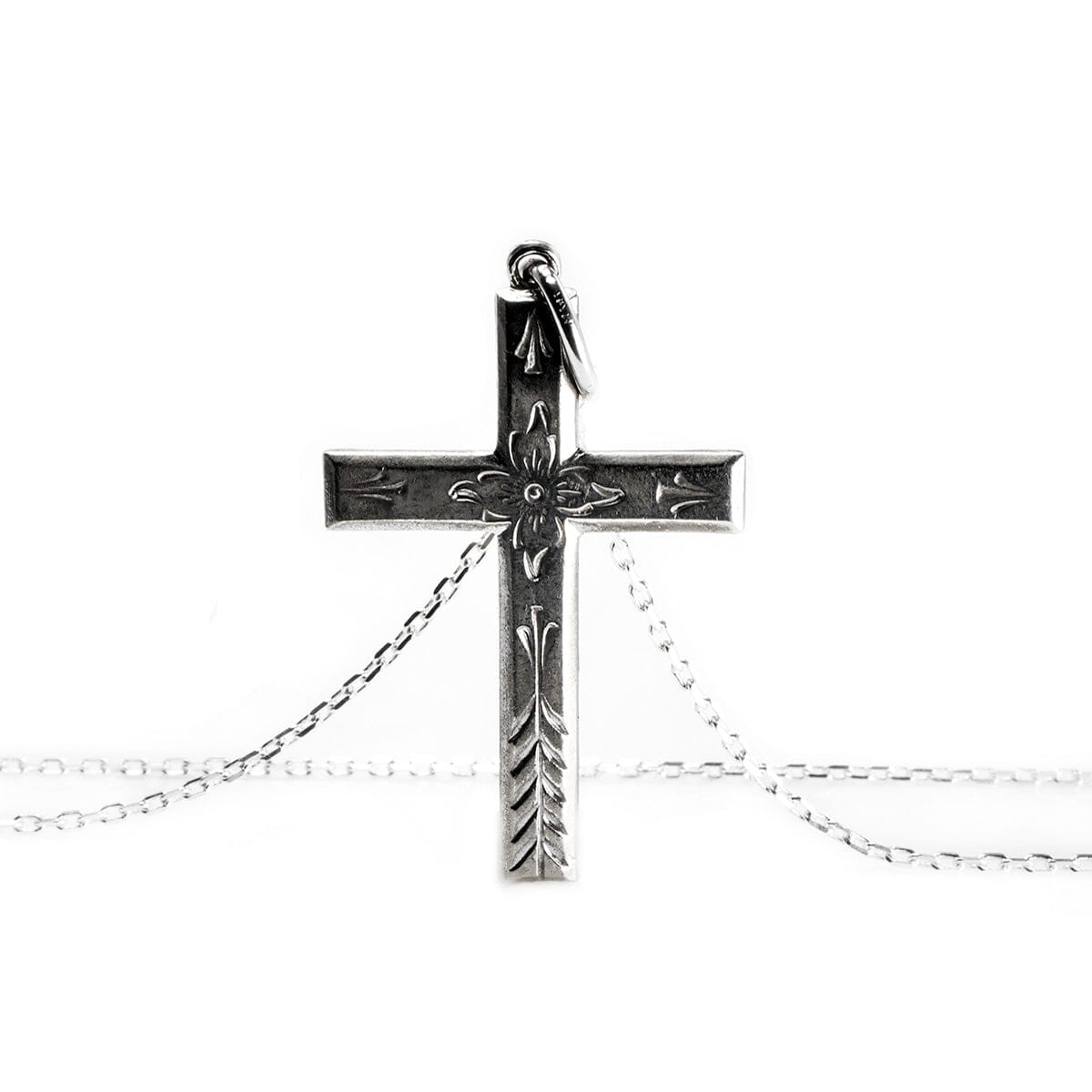 Great Lakes Boutique Theda Silver Cross Necklace