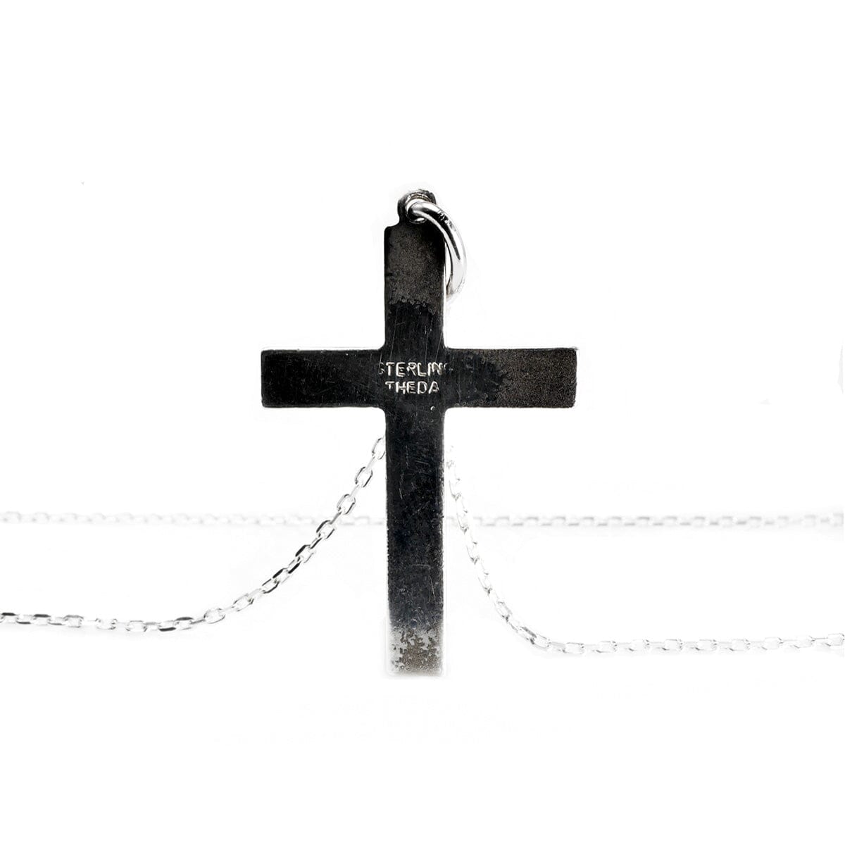 Great Lakes Boutique Theda Silver Cross Necklace
