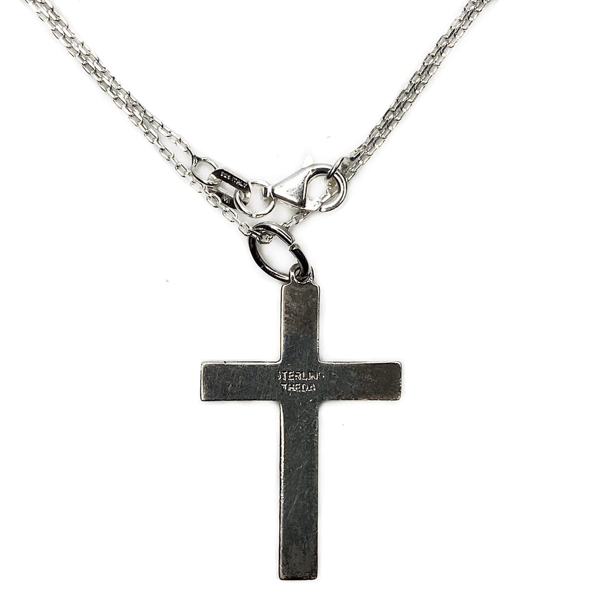 Great Lakes Boutique Theda Silver Cross Necklace