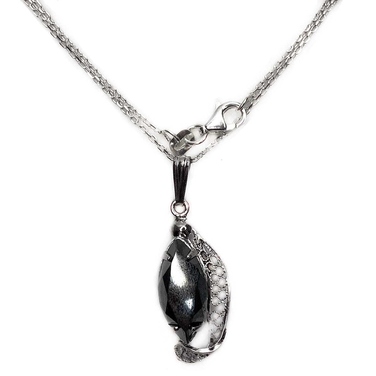 Great Lakes Boutique Silver &amp; Hematite Necklace