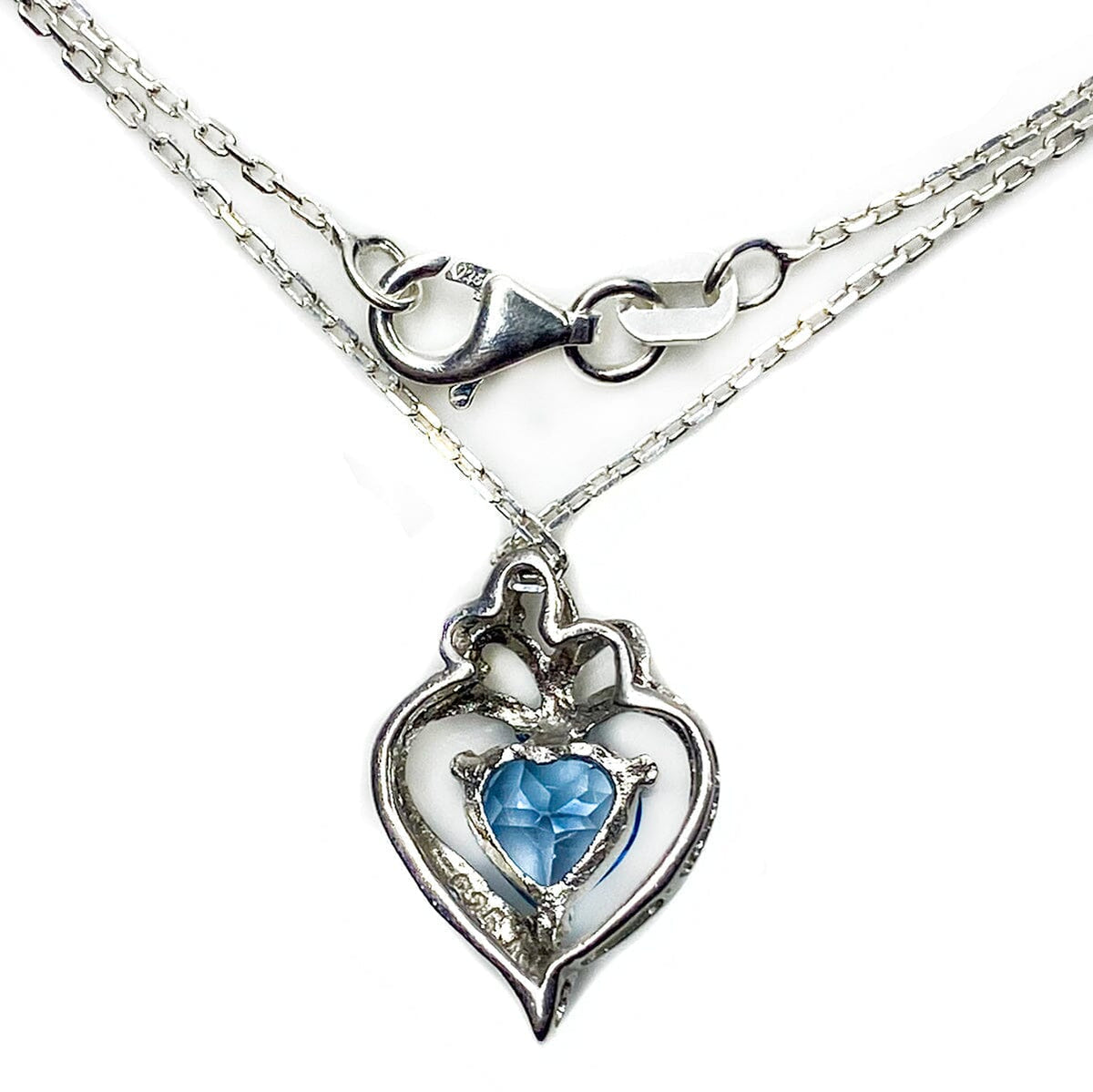 Great Lakes Boutique Silver &amp; Topaz Heart Pendant