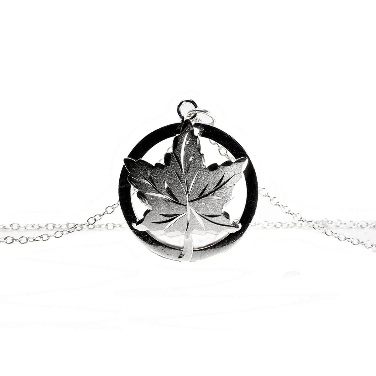 Great Lakes Boutique Silver Maple Leaf Necklace