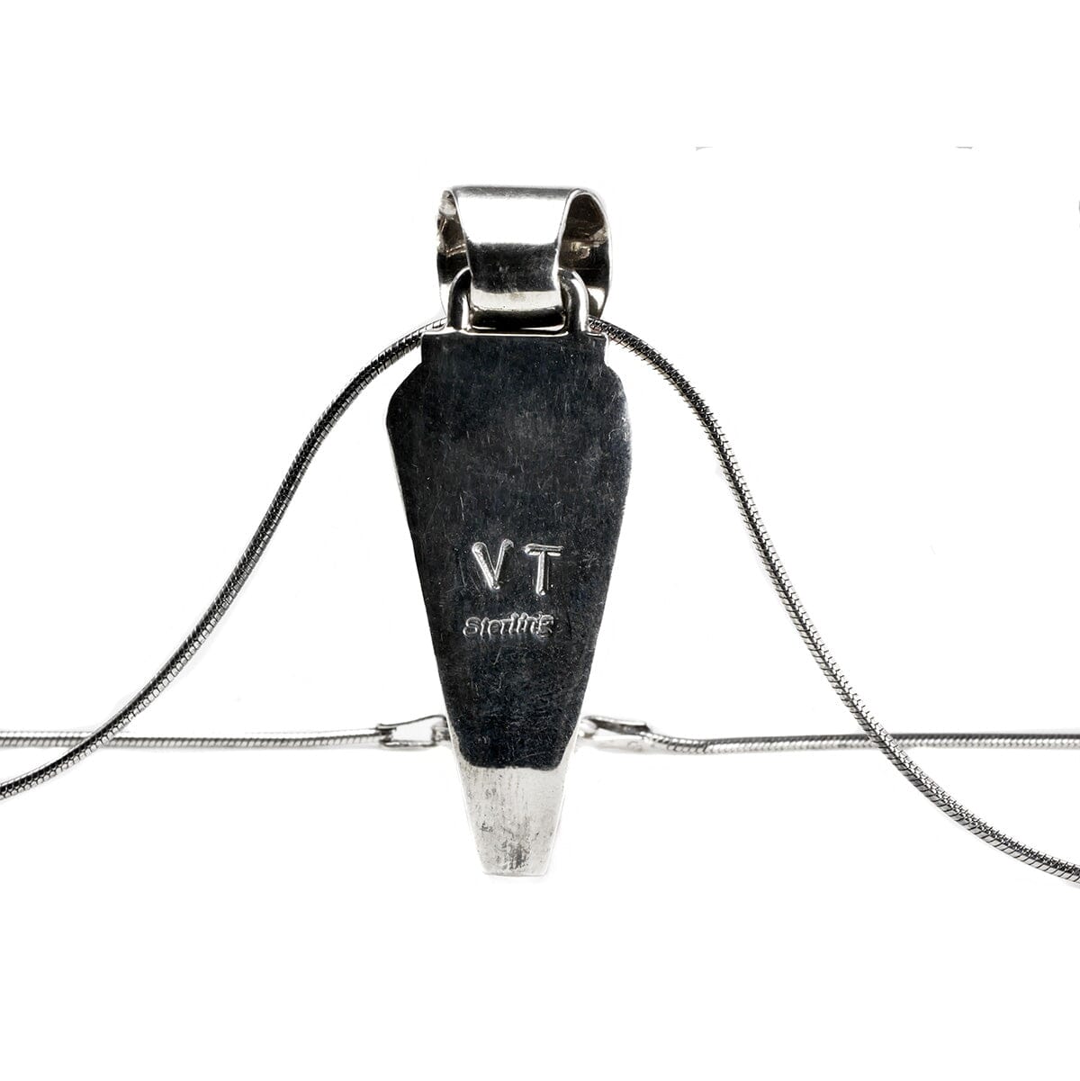 Great Lakes Boutique Silver &amp; Stone Inlay Necklace