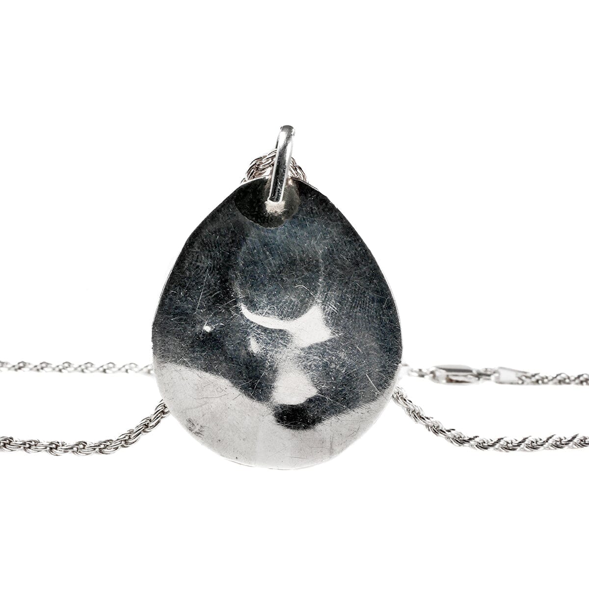 Great Lakes Boutique Native American Silver Bear Paw Necklace