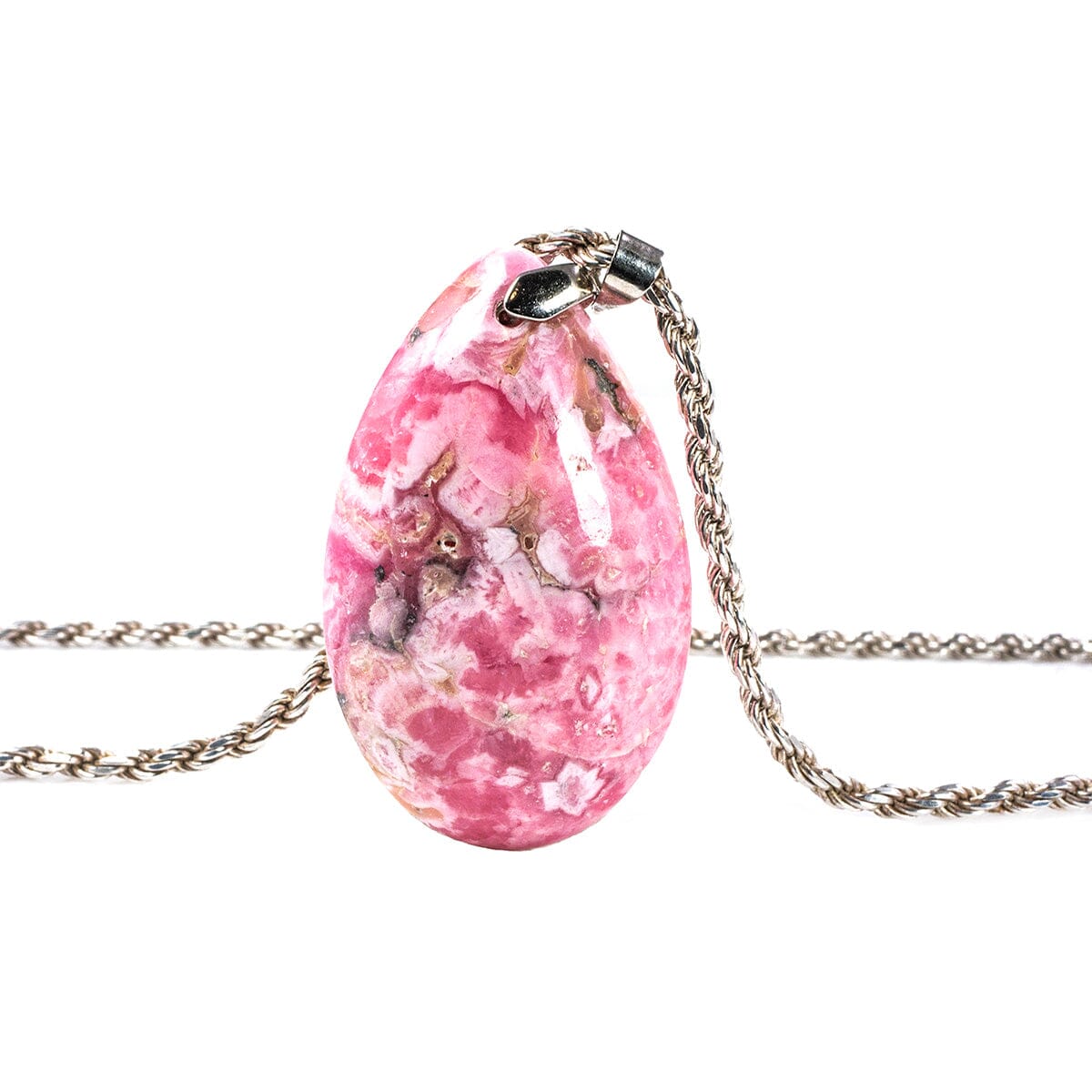 Great Lakes Boutique Silver &amp; Pink Agate Necklace