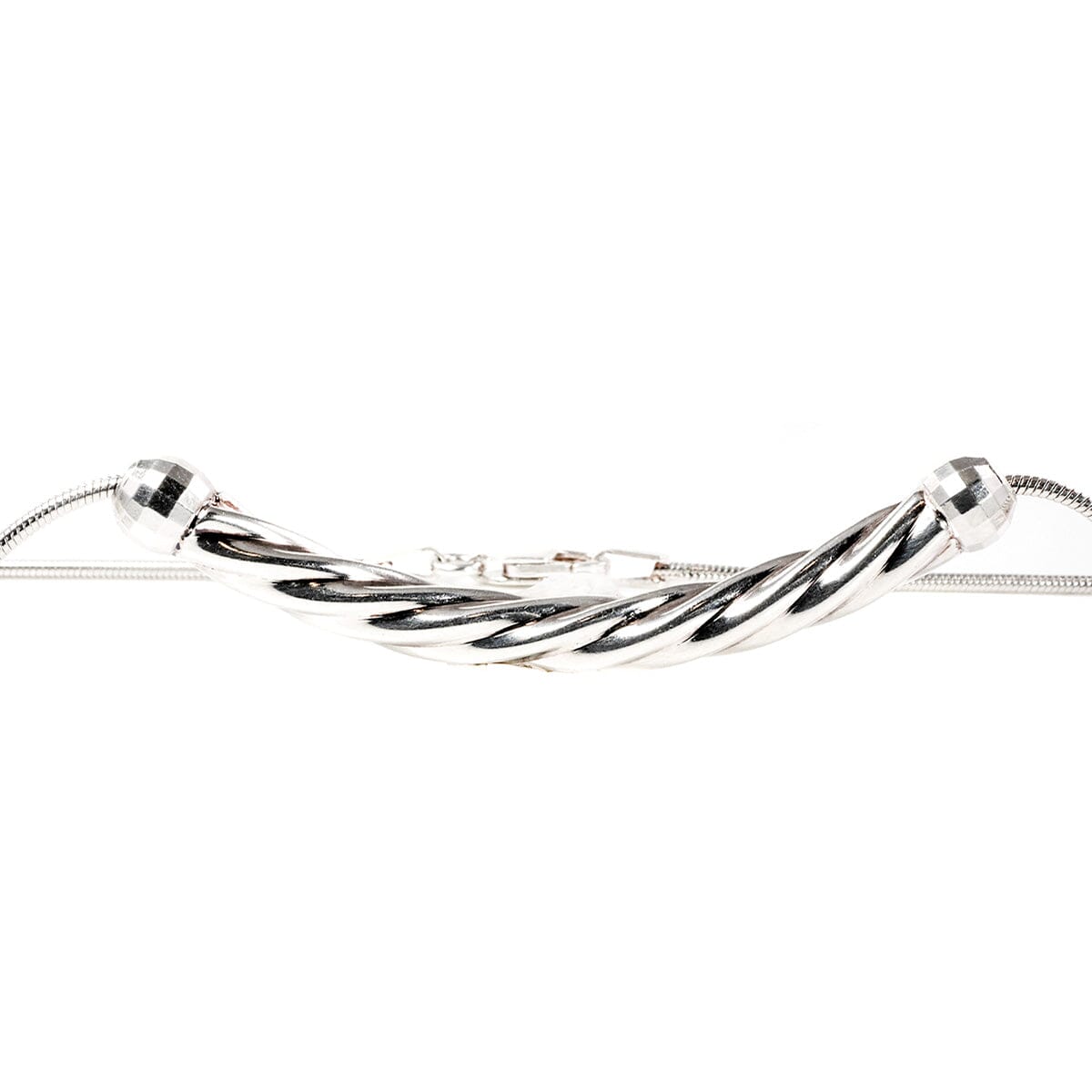 Great Lakes Boutique Twisted Silver Necklace