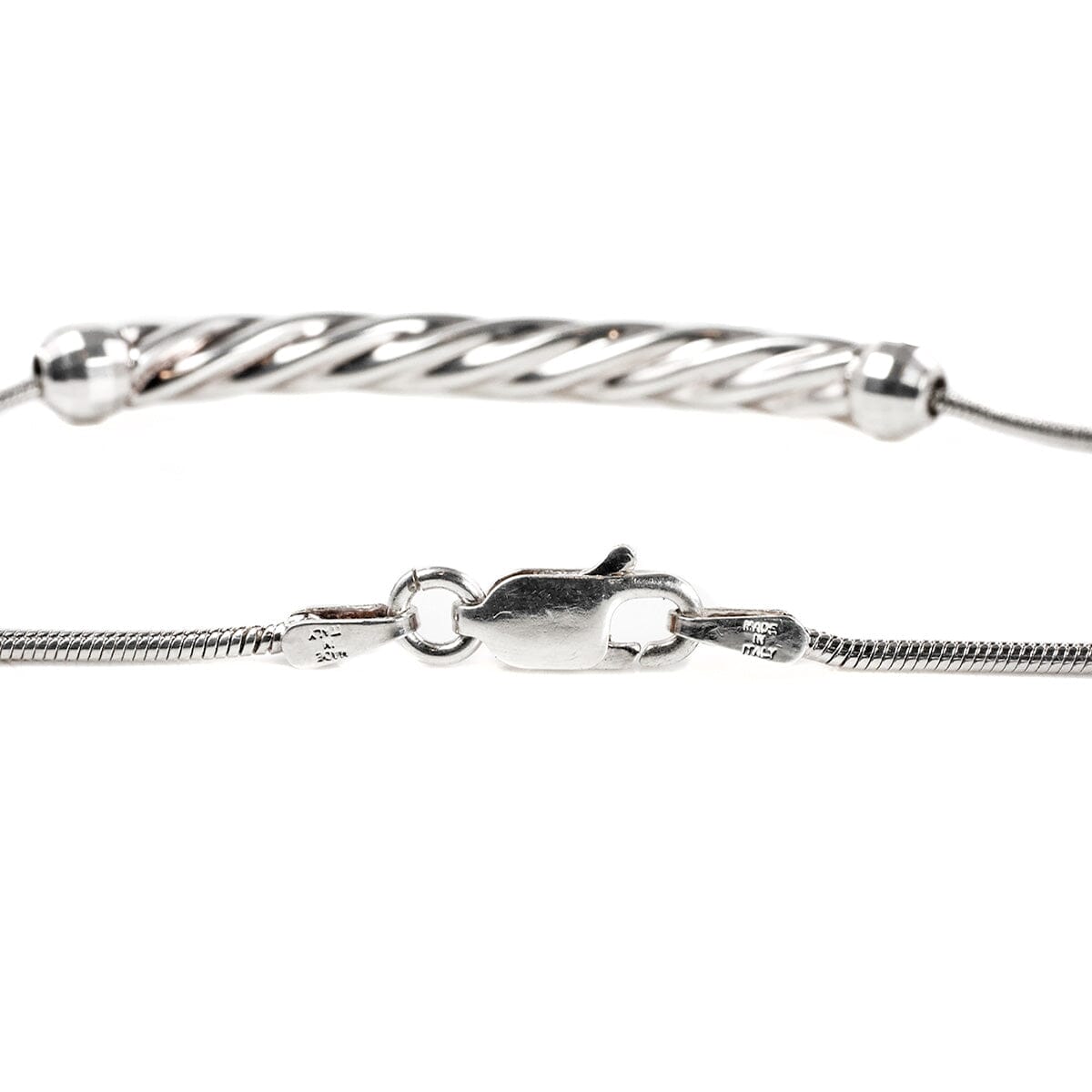 Great Lakes Boutique Twisted Silver Necklace