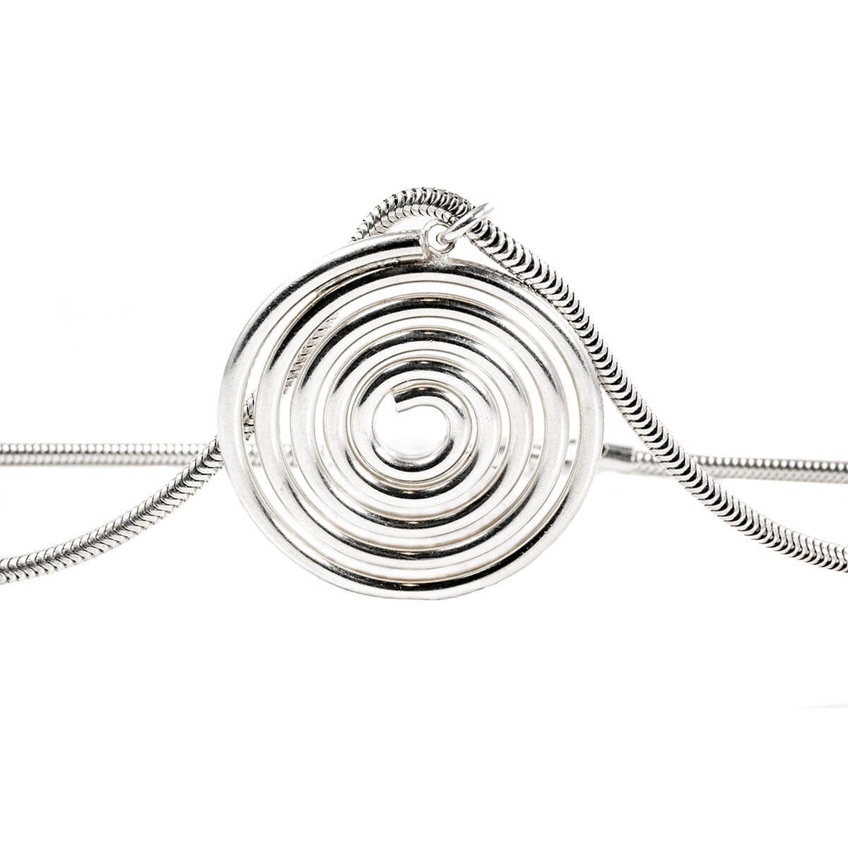 Great Lakes Boutique Silver Spiral Necklace