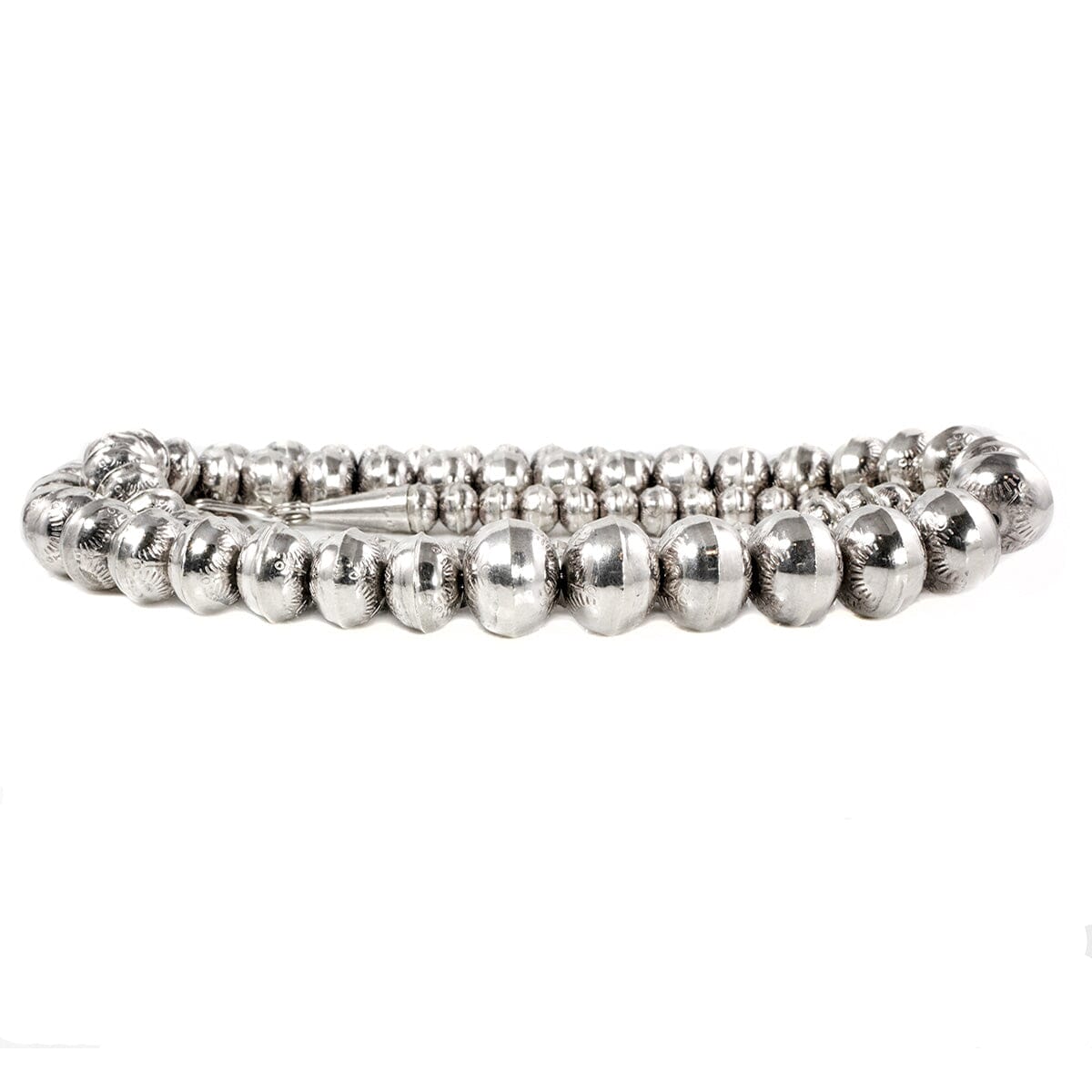 Great Lakes Boutique Navajo Silver Beaded Necklace
