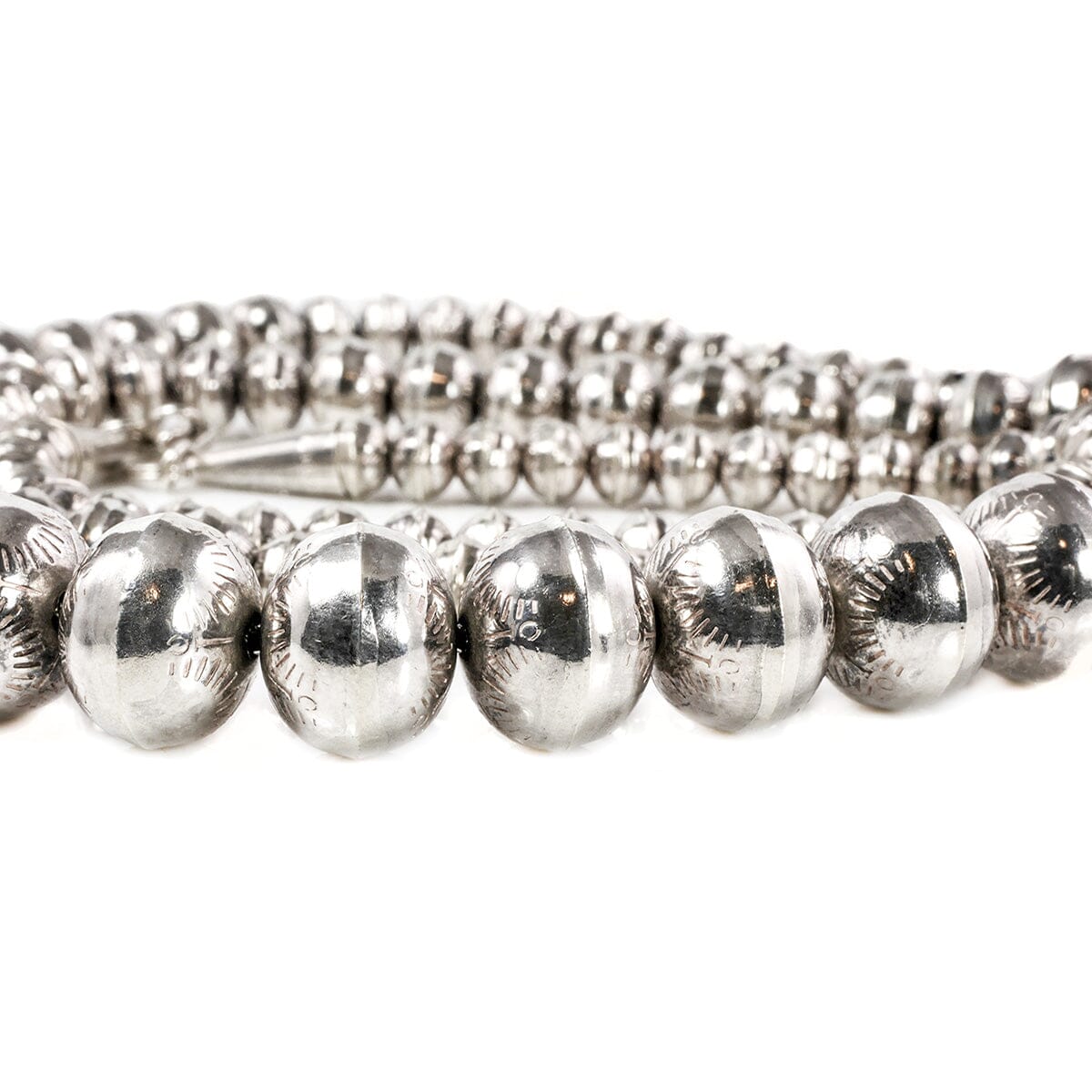 Great Lakes Boutique Navajo Silver Beaded Necklace