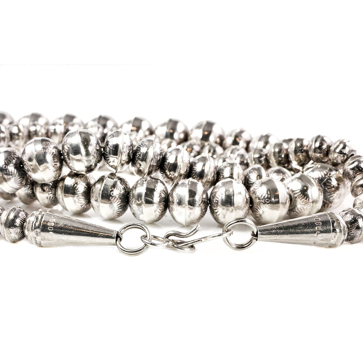 Great Lakes Boutique Navajo Silver Beaded Necklace