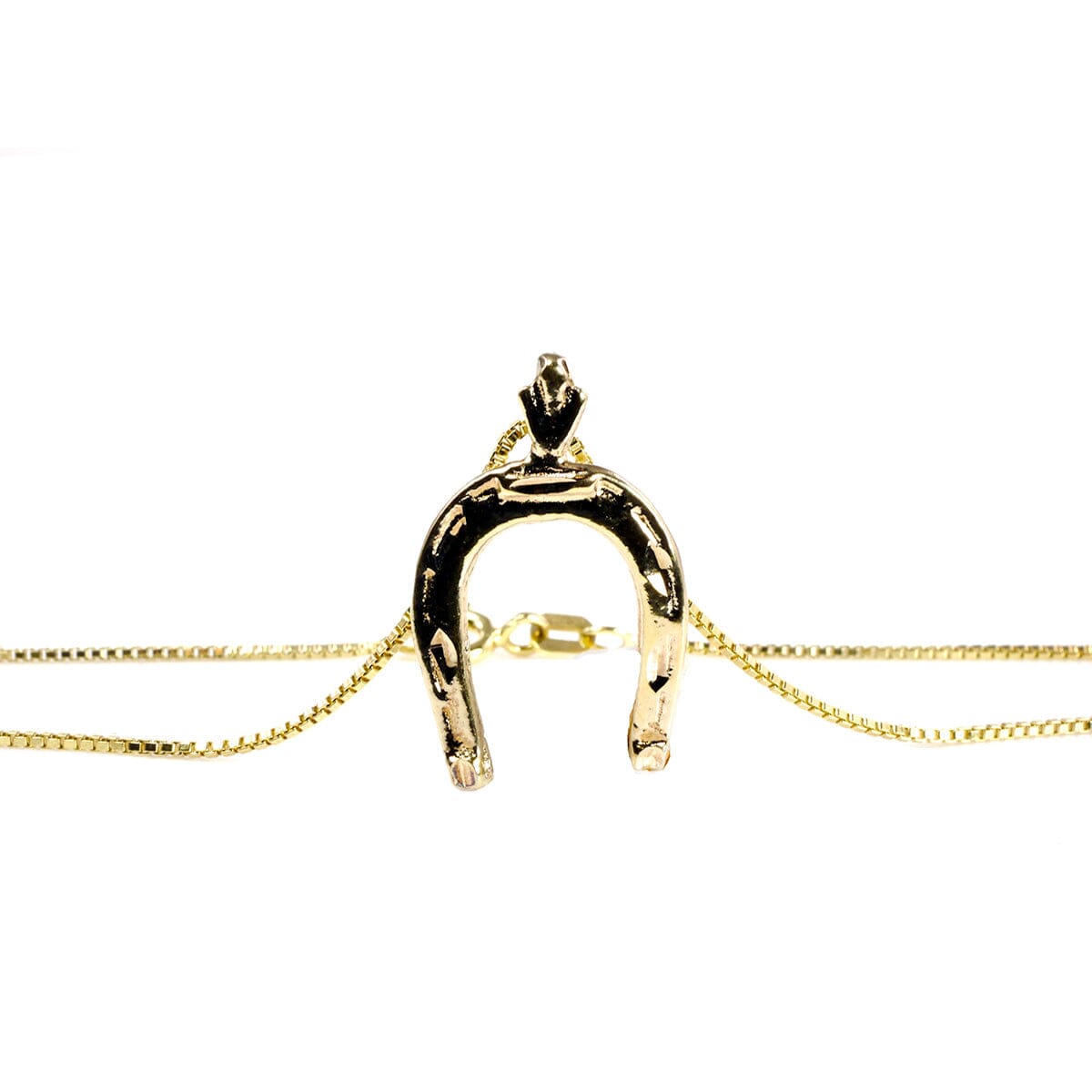 Great Lakes Boutique Gold Plated Horseshoe Necklace