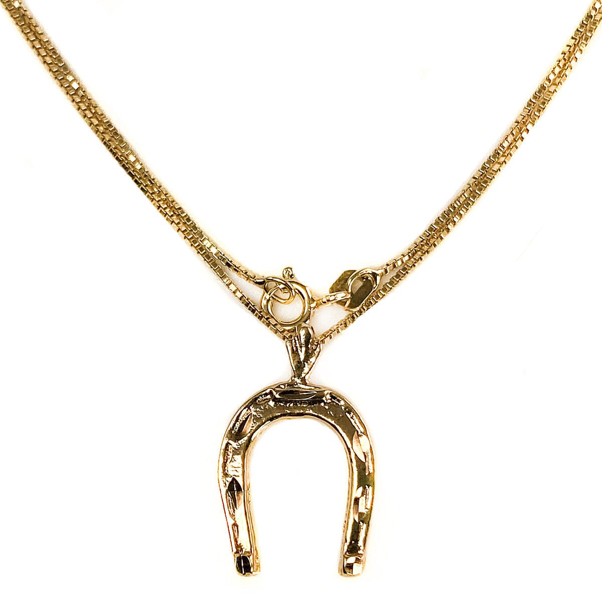 Great Lakes Boutique Gold Plated Horseshoe Necklace