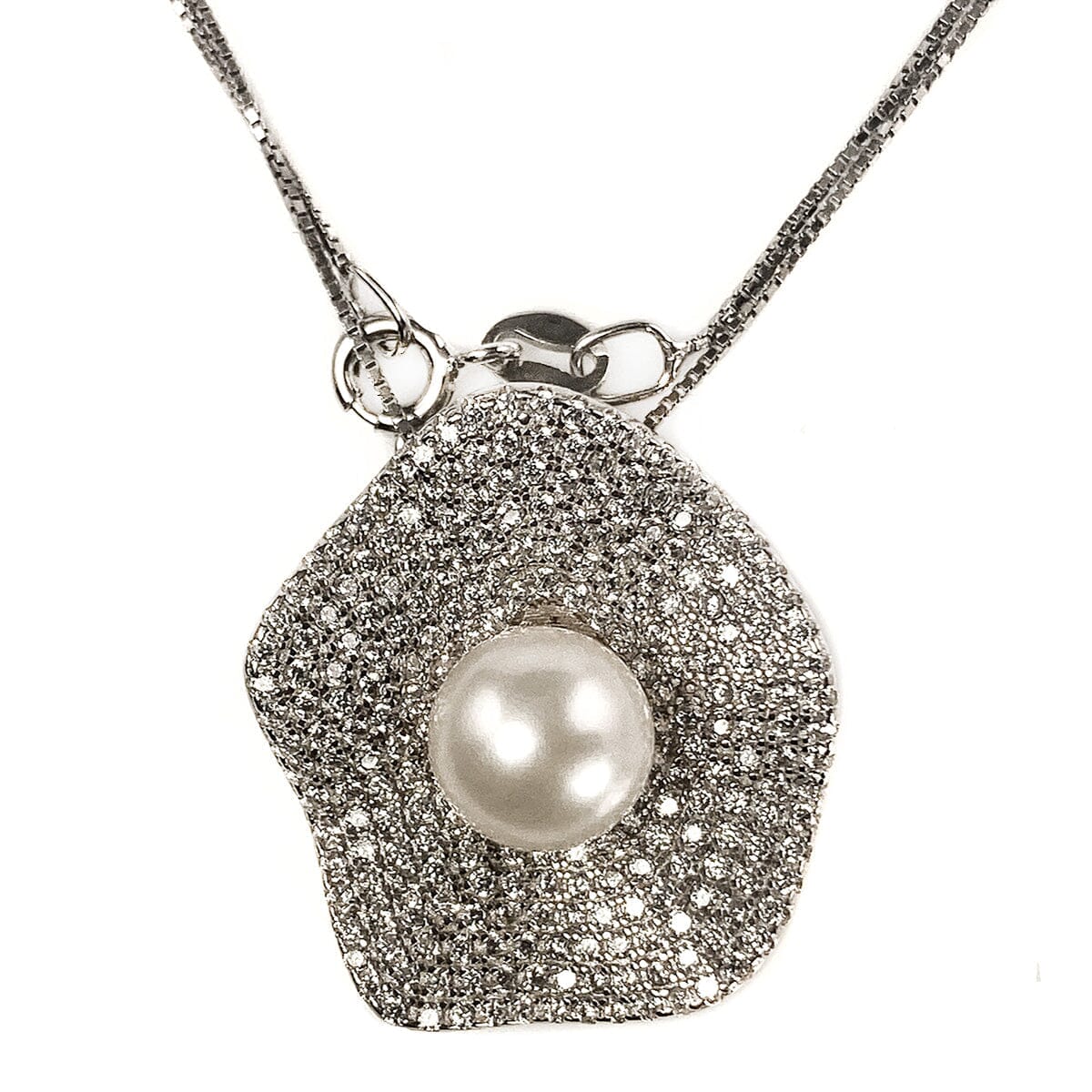 Great Lakes Boutique Silver &amp; Pearl Necklace