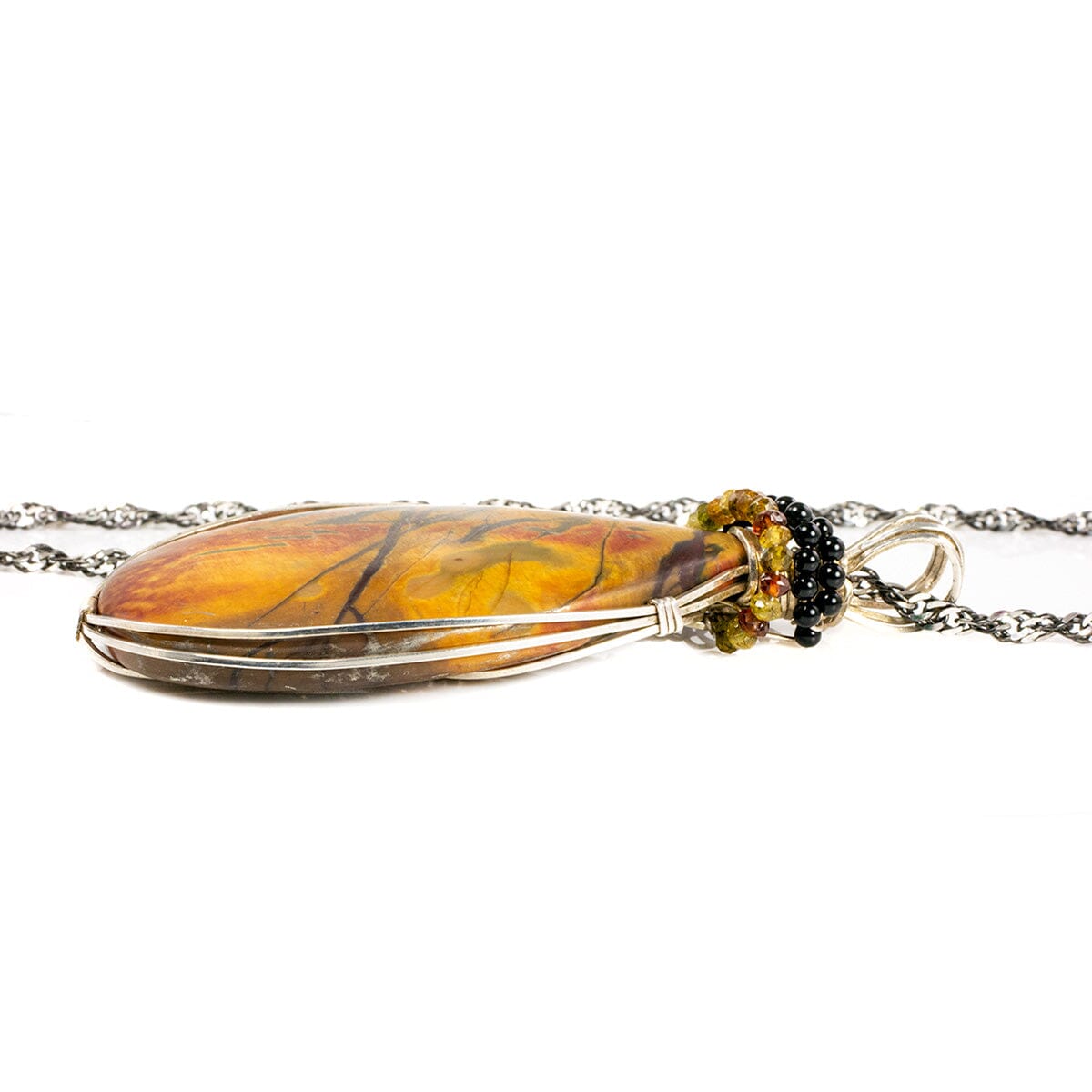 Great Lakes Boutique Silver &amp; Jasper Necklace