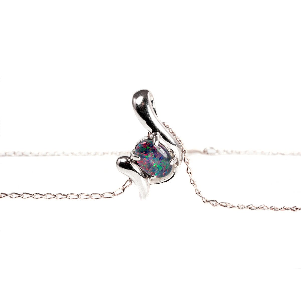 Great Lakes Boutique Silver &amp; Opal Necklace