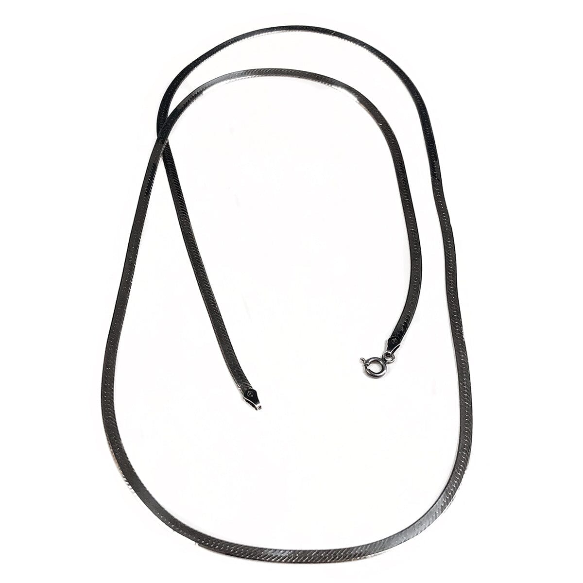 Great Lakes Boutique Silver Herringbone Necklace