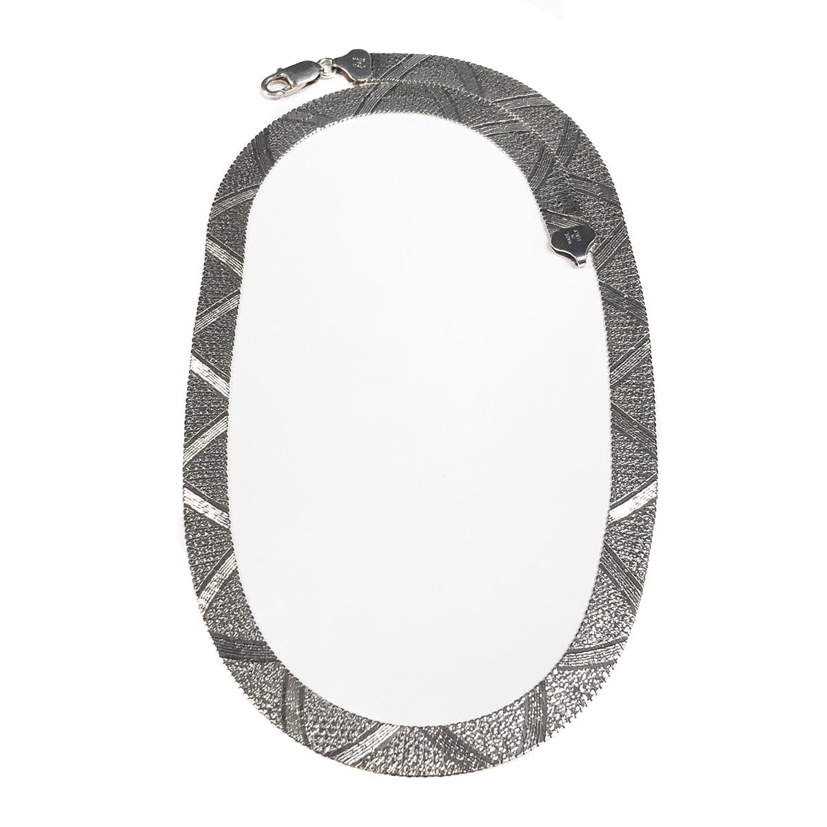 Great Lakes Boutique Silver Herringbone Necklace