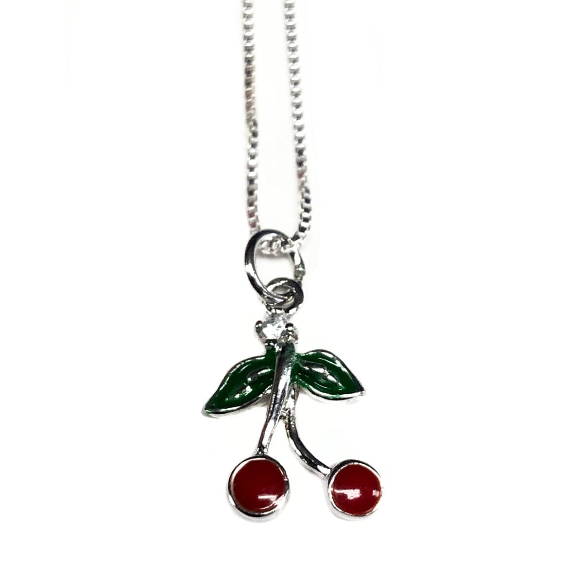 Great Lakes Coin Silver Cherry Necklace