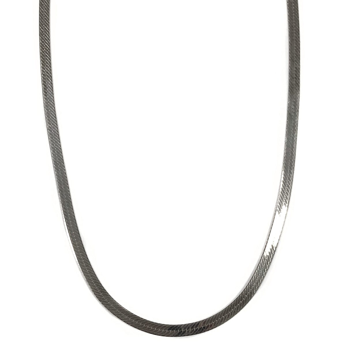 Great Lakes Coin Silver Herringbone Necklace
