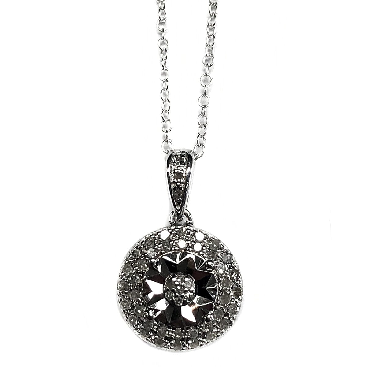 Great Lakes Coin Silver &amp; Diamond Necklace