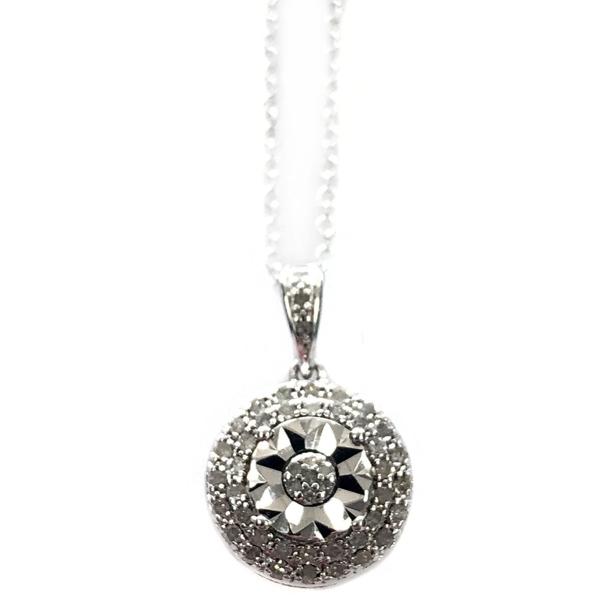 Great Lakes Coin Silver &amp; Diamond Necklace