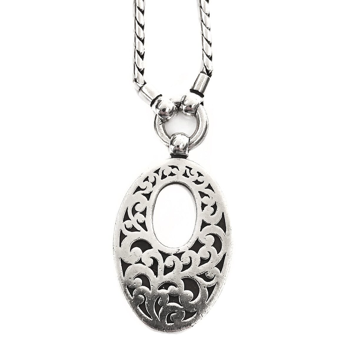 Great Lakes Coin Lois Hill Silver Oval Necklace