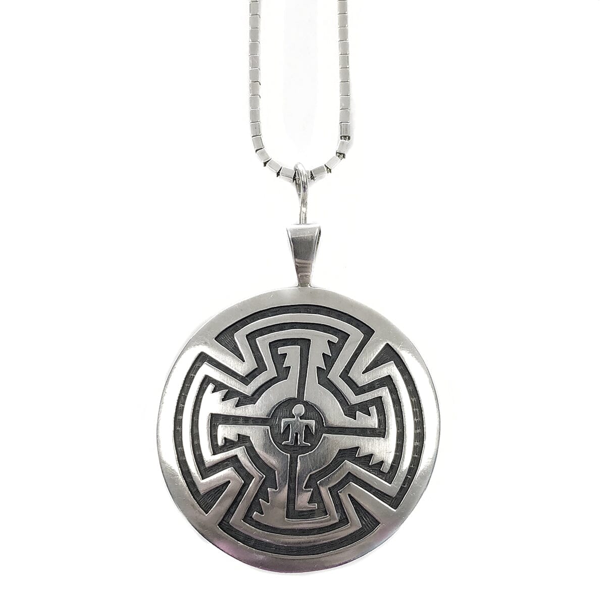 Great Lakes Coin Silver Man in the Maze Necklace