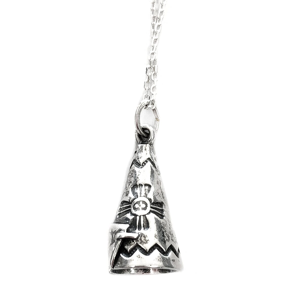 Great Lakes Coin Silver Teepee Necklace
