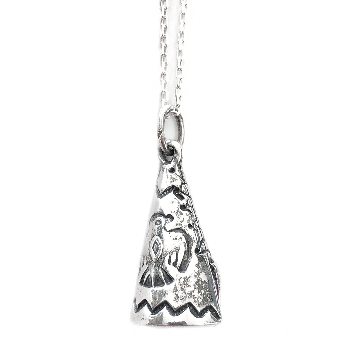 Great Lakes Coin Silver Teepee Necklace