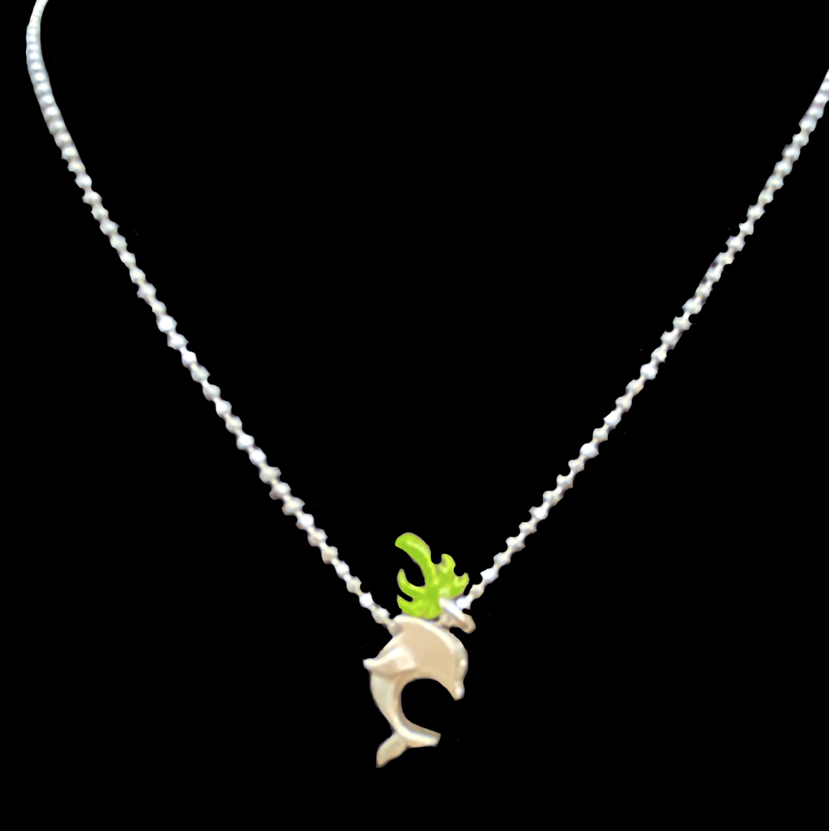 Great Lakes Boutique Silver Dolphin Necklace