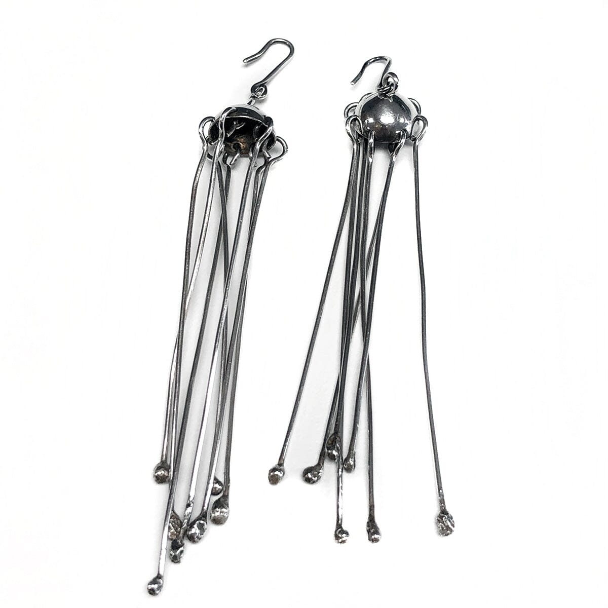 Great Lakes Boutique Handmade Silver Fringe Earrings