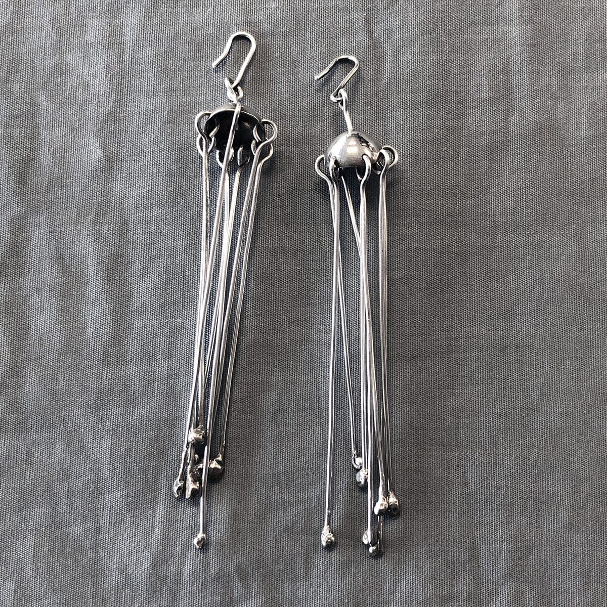 Great Lakes Boutique Handmade Silver Fringe Earrings