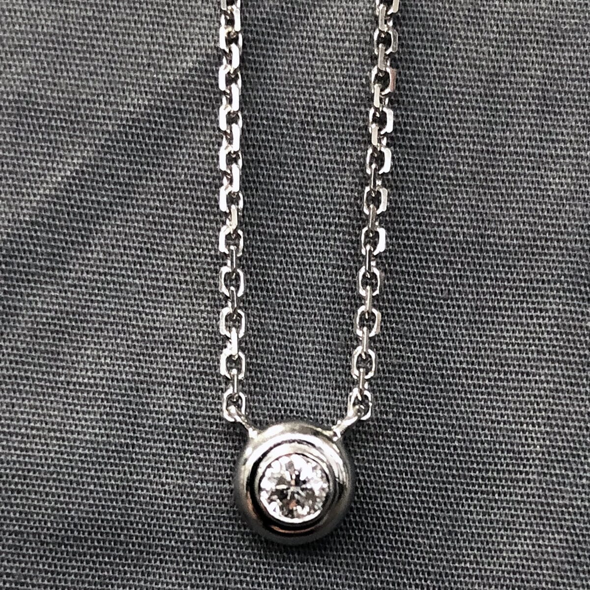 Great Lakes Coin 14 k White Gold Diamond Necklace