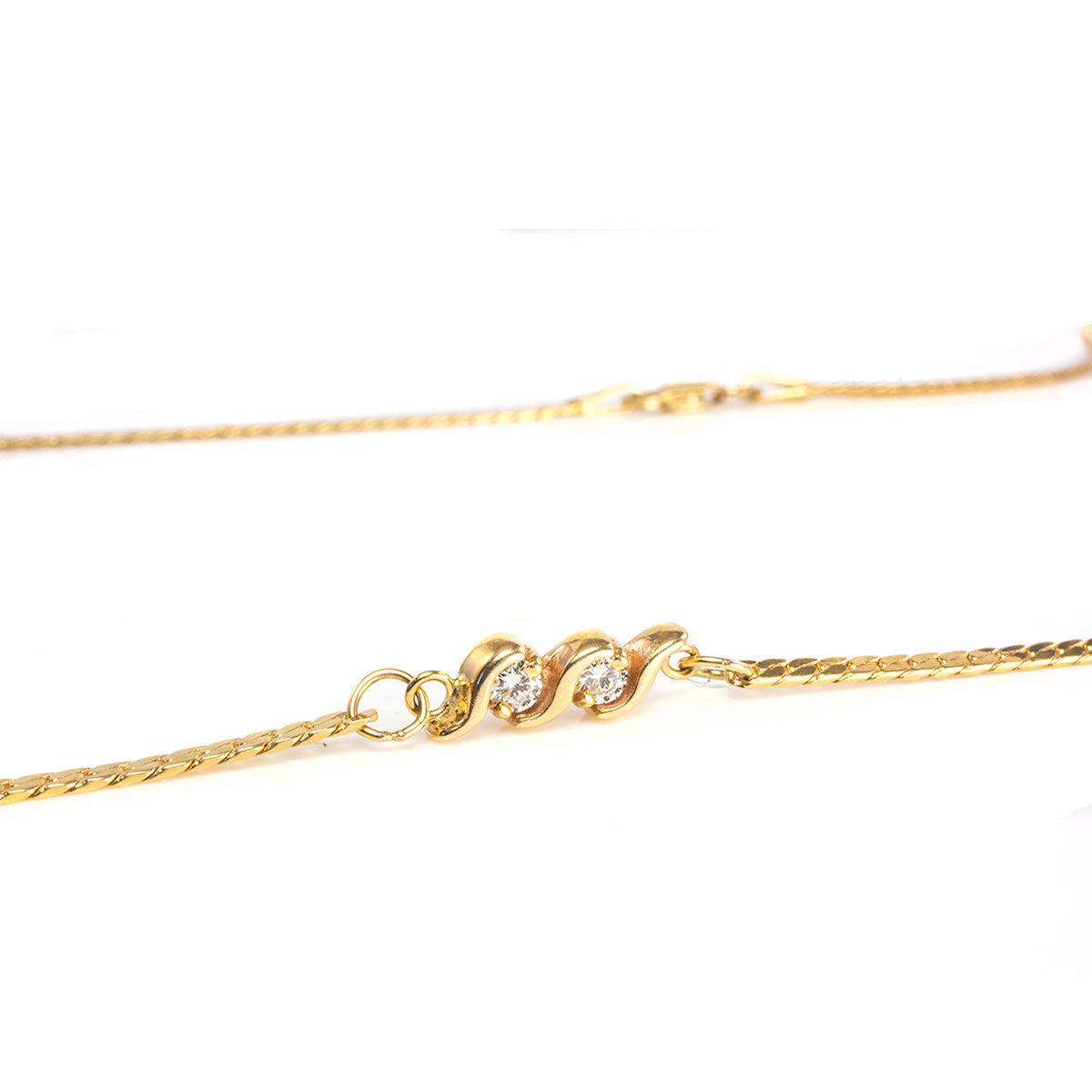 Great Lakes Boutique 14 k Yellow Gold Diamond Necklace