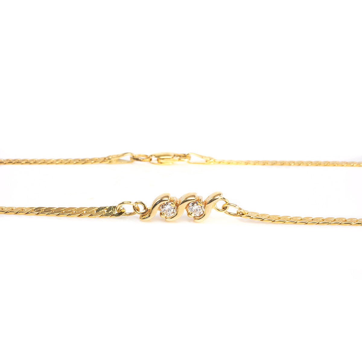Great Lakes Boutique 14 k Yellow Gold Diamond Necklace
