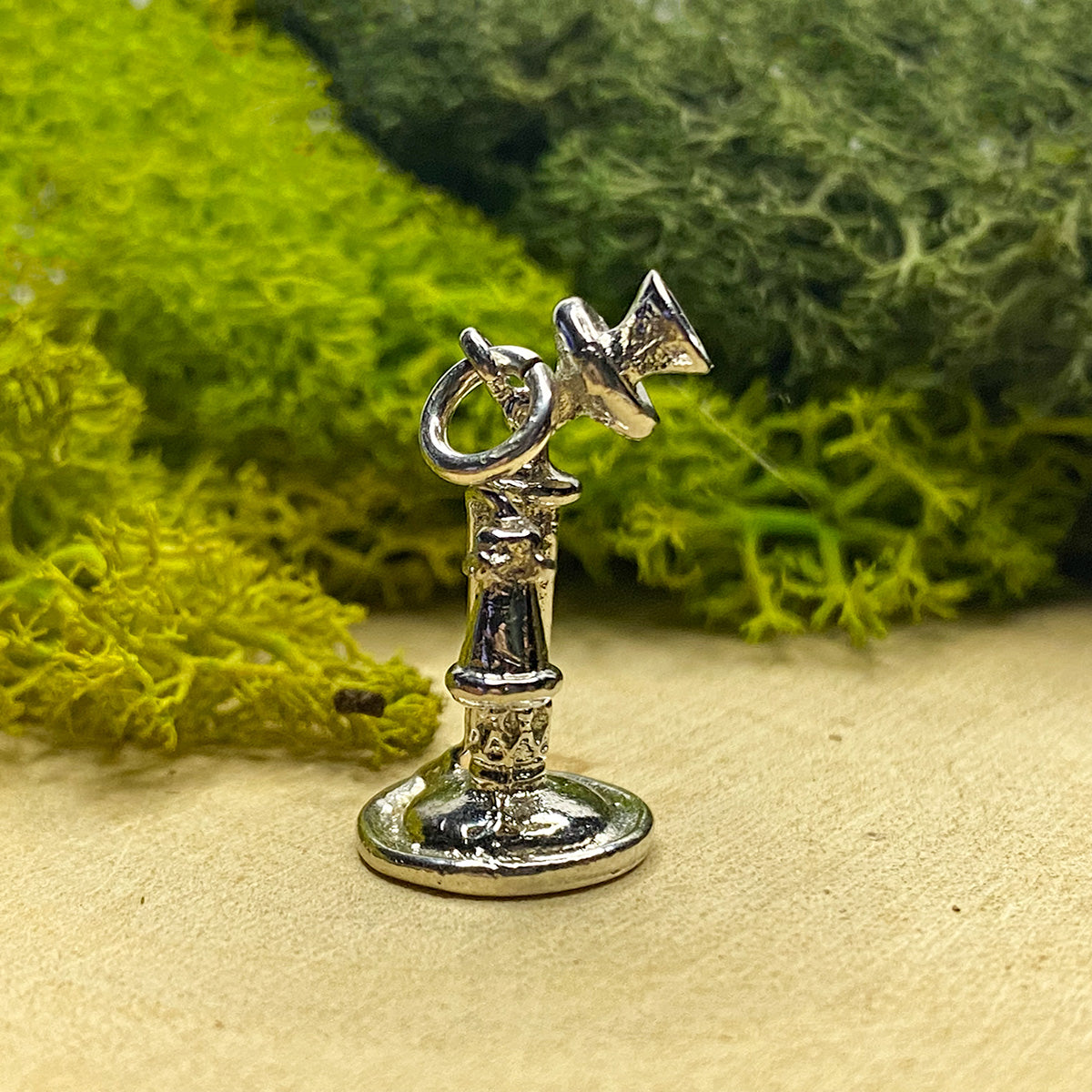 Great Lakes Boutique Silver Telephone Pendant or Charm