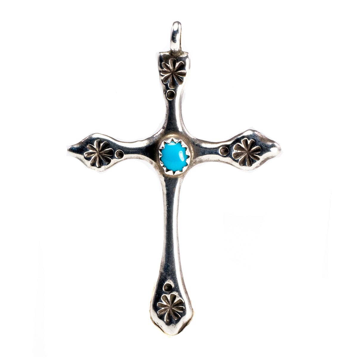 Great Lakes Boutique Silver &amp; Turquoise Cross Pendant