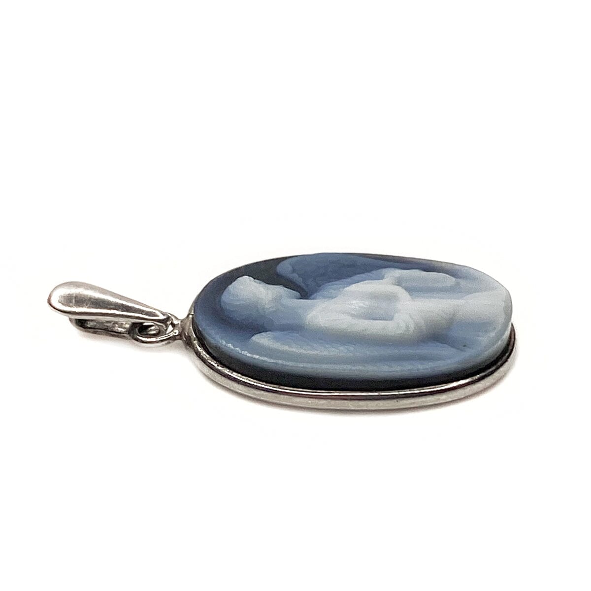 Great Lakes Boutique Silver Cameo Pendant
