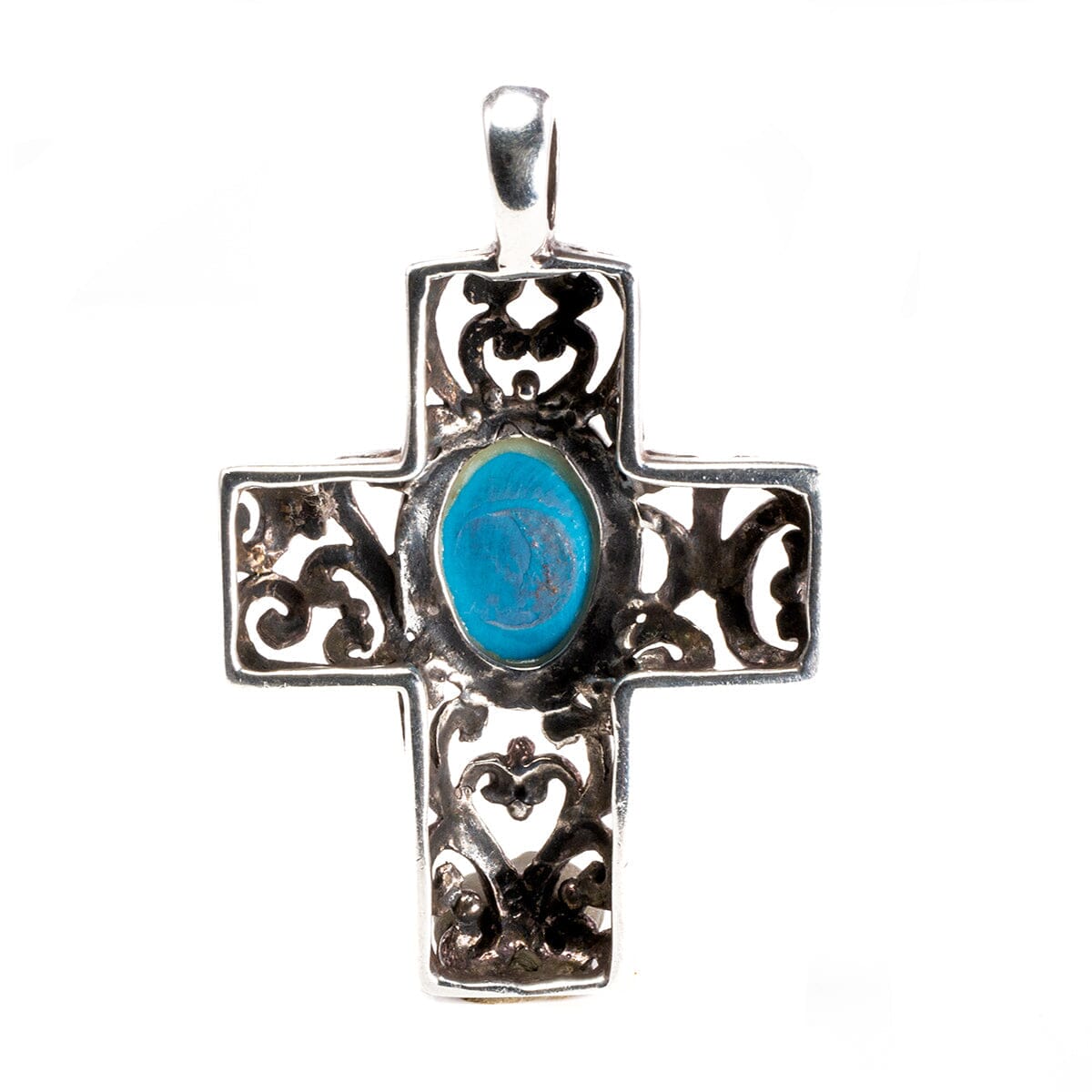 Great Lakes Boutique Silver Filigree Cross Pendant