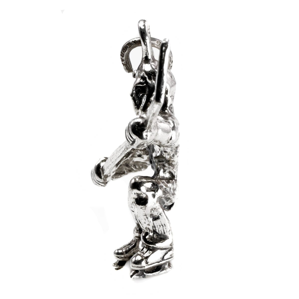 Great Lakes Boutique Silver Hockey Player Pendant