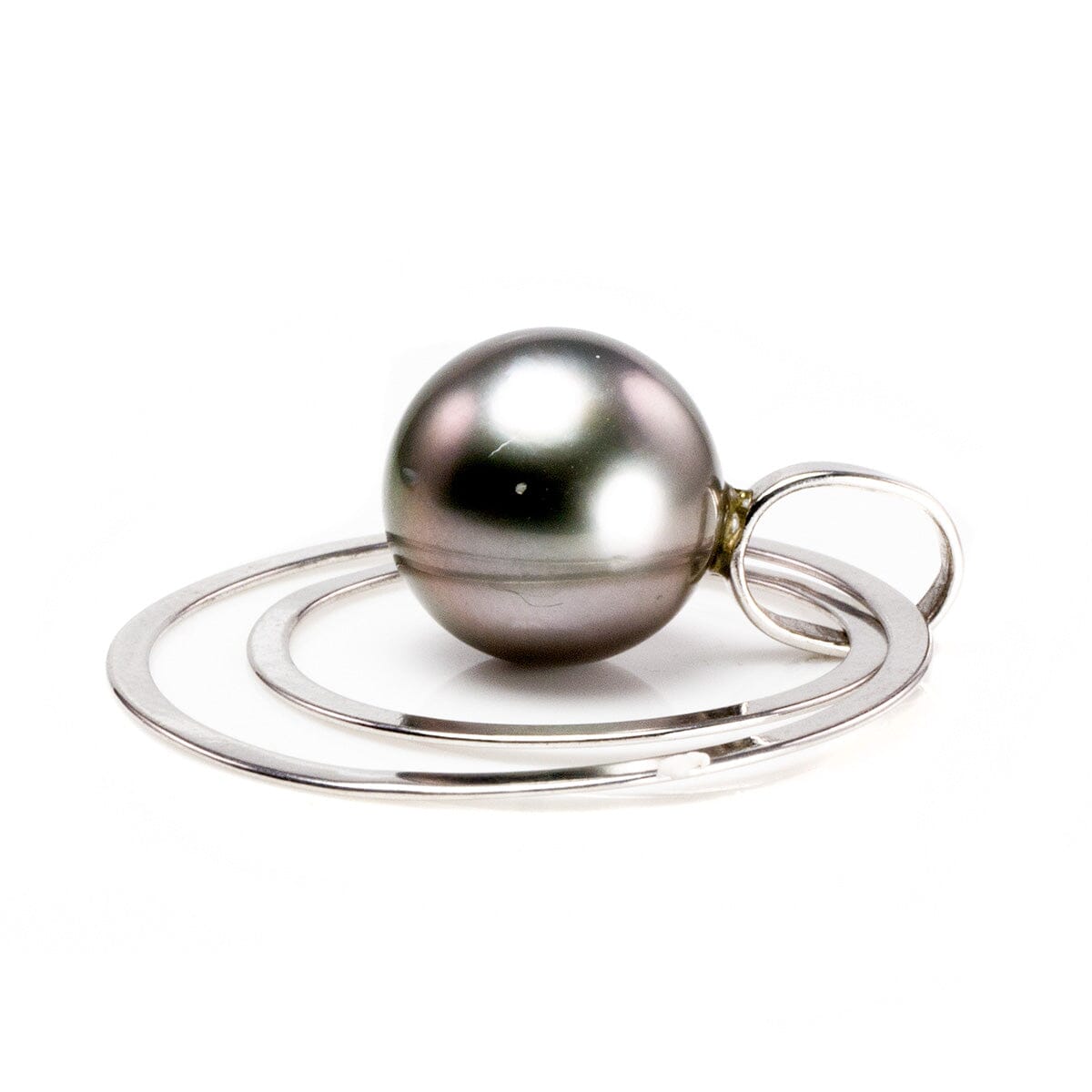 Great Lakes Boutique Silver &amp; Tahitian Pearl Pendant