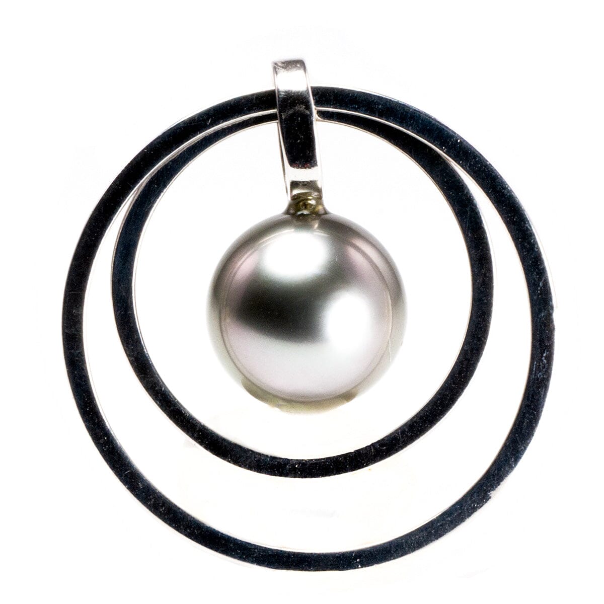 Great Lakes Boutique Silver &amp; Tahitian Pearl Pendant