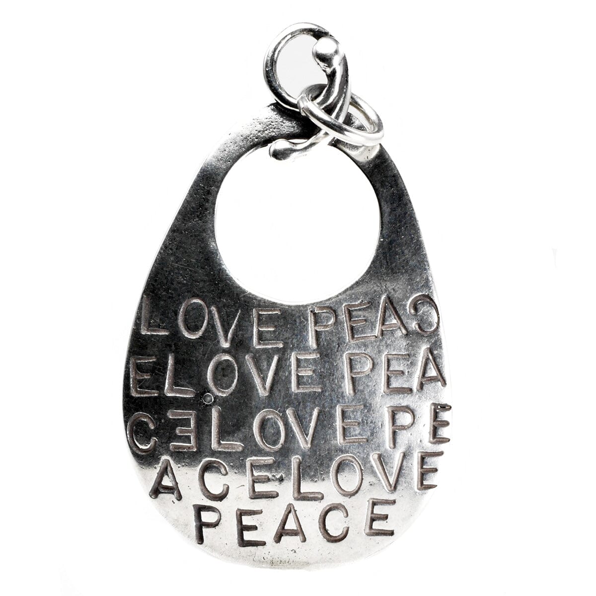 Great Lakes Boutique Silver Peace &amp; Love Pendant