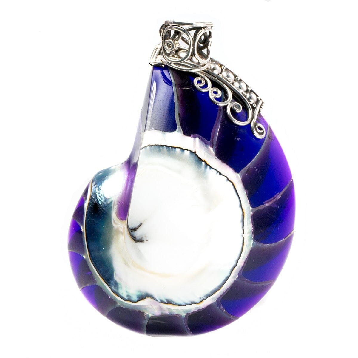 Great Lakes Boutique Silver &amp; Nautilus Shell Pendant
