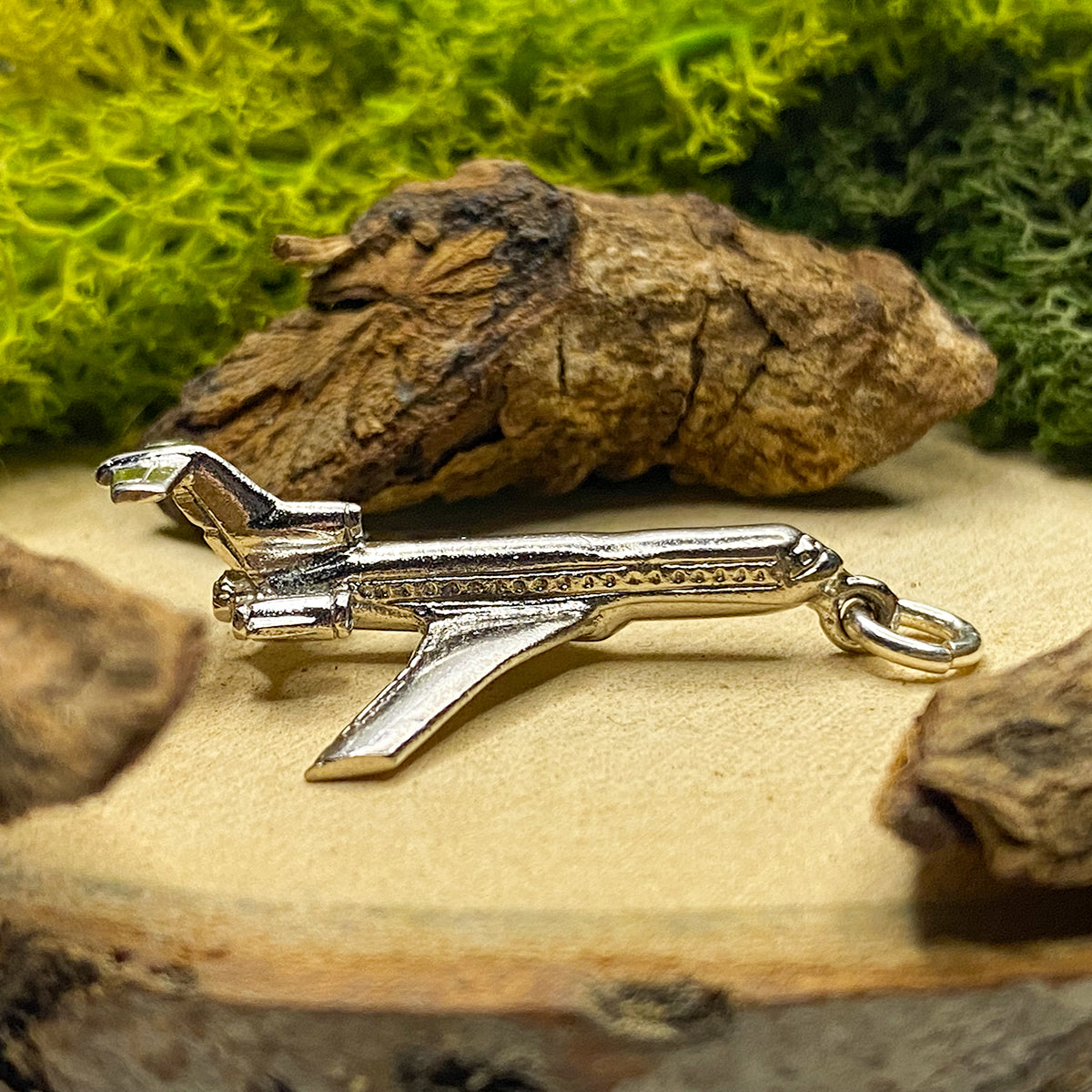Great Lakes Boutique Wells Silver Airplane Charm