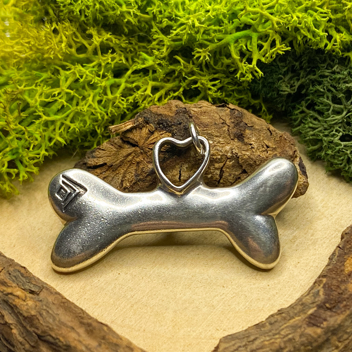 Great Lakes Boutique Silver Bone Pendant